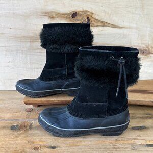 Arctic Plunge Snow Boots Faux‎ Fur Oesola Black 8